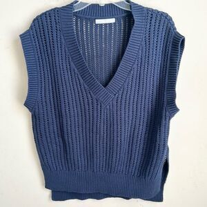 ARMONIA Blue Vest Sweater L/XL